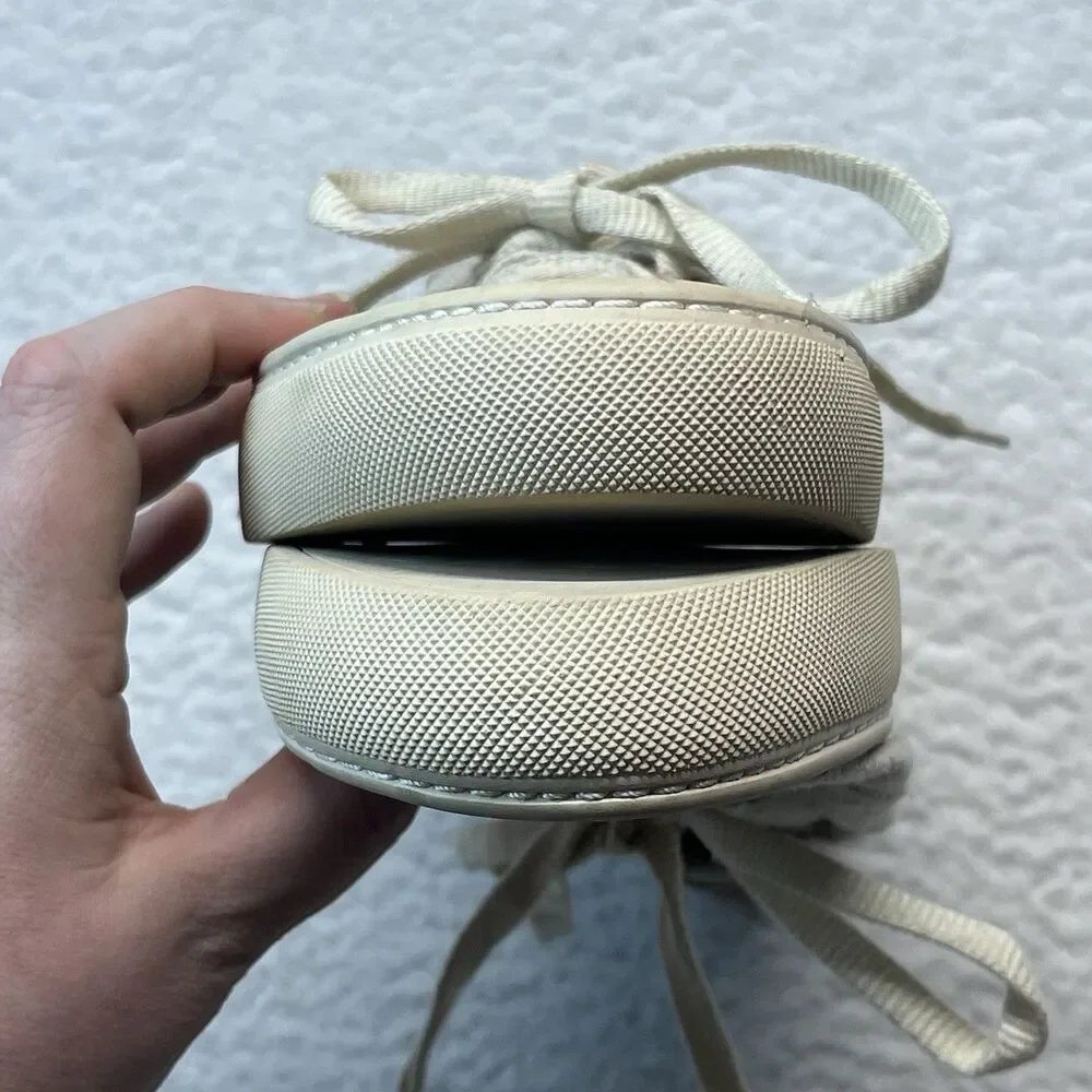 Soludos Sneakers Mens 8.5 Beige Canvas Convertible Low Top Lace Up Athleisure
